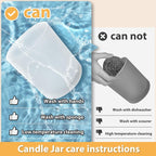 SHOWIN Thick Candle Jars for Making Candles 16 Pcs, 7 OZ Empty Jars - Image 5