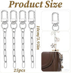 Bruislard 25 Pcs Keychain Making Kit Key Ring Lobster Claw Clasps Swivel Snap - Image 2