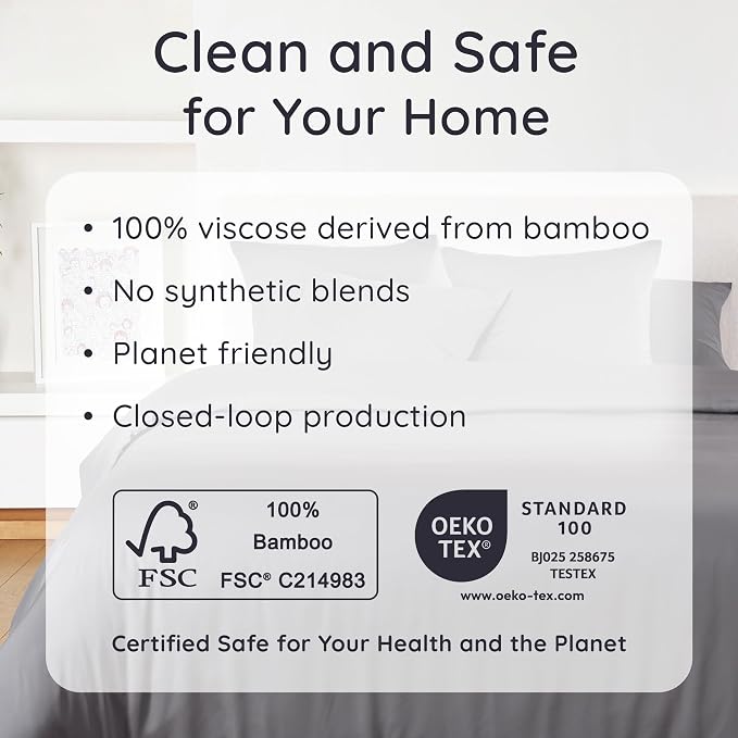 Bambaw 100% Viscose Derived from Bamboo Fitted Sheet Only, Soft Fitted Sheet - Image 6