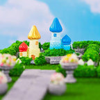 Cayway 53 PCS Fairy Garden Accessories Outdoor, Mini Model Tree Lawn House - Image 5