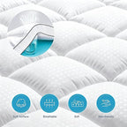 MASVIS Queen Size Dual Layer 4 Inch Memory Foam Mattress Topper, 2 Inch Cooling - Image 5