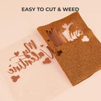 HTVRONT Bronze Glitter HTV Vinyl Roll - Image 3