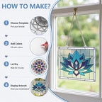 73 Pcs Mandala Stained Glass Painting Starter Kit - Image 4