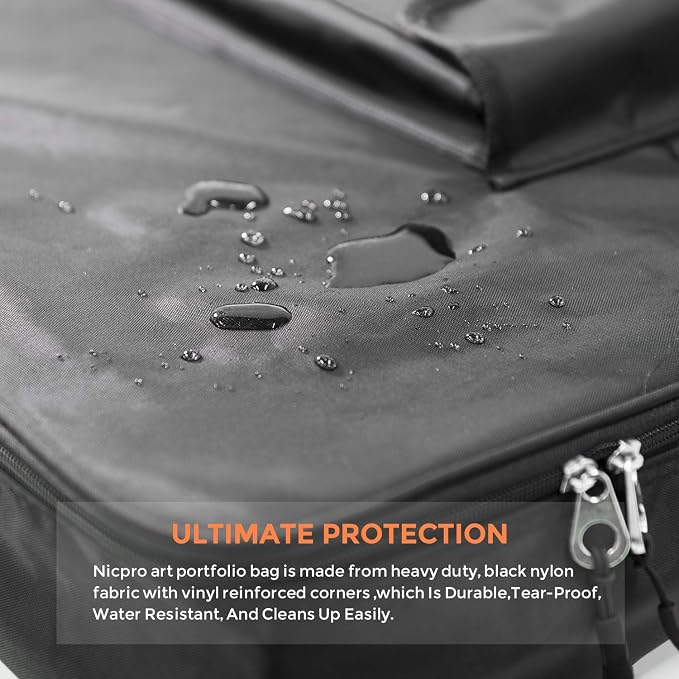 Nicpro Art Portfolio Bag 36 x 48 Inches Waterproof Nylon Artist Carrying Bag - Image 7