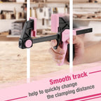 WORKPRO Bar Clamps for Woodworking, Light-Duty Quick-Change F Clamps - Image 7