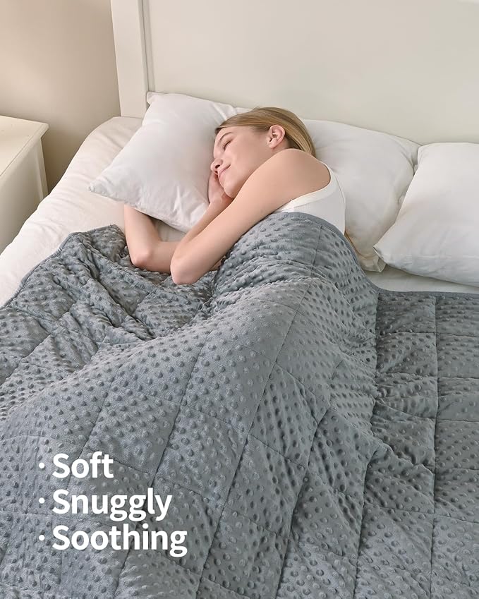 Mr. Sandman Weighted Blanket for Adults Queen Size 15 lbs, Soft Cooling Heavy - Image 2