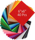 Felt Fabric Sheets 40pcs 6x6in 1mm Assorted Nonwoven by FVOLREM