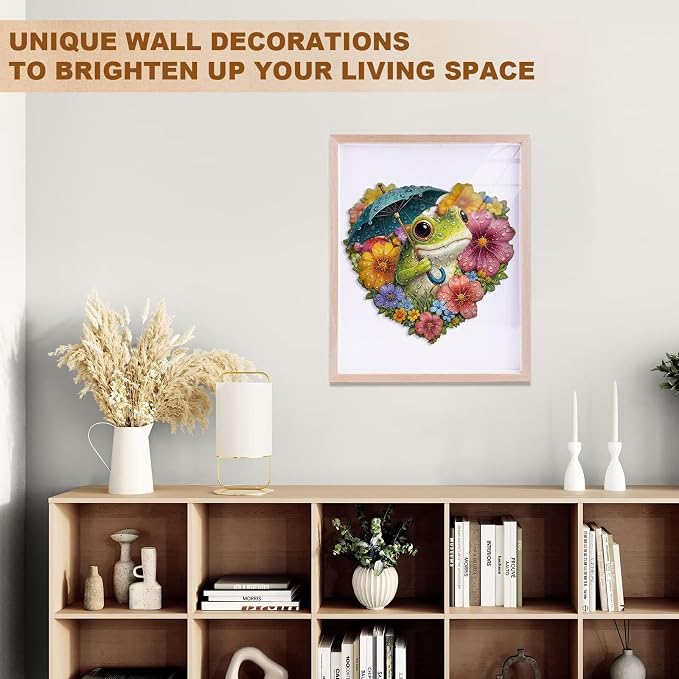 Rainy Bloom Frogs Puzzles Adults Gifts - Image 7