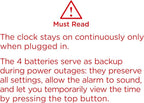 Peakeep Small Digital Alarm Clock - Image 7