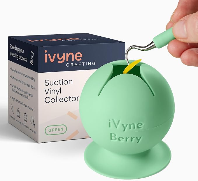 iVyne Berry Suctioned Vinyl Weeding Scrap Collector | Versatile Multi-Surface by iVyne
