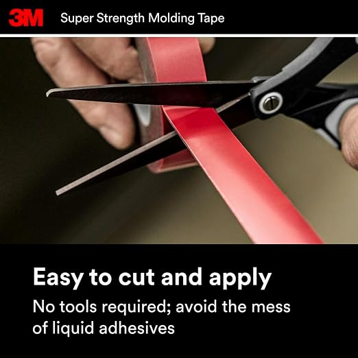 3M Super Strength Molding Tape 03616, 7/8 in x 15 ft Each, Heavy Duty - Image 7