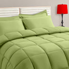 TAIMIT Sage Green Twin Size Comforter Set by TAIMITBedingSets