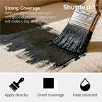 Shuttle Art Black Fabric Paint, 33.8 oz Large Bottle - Image 4