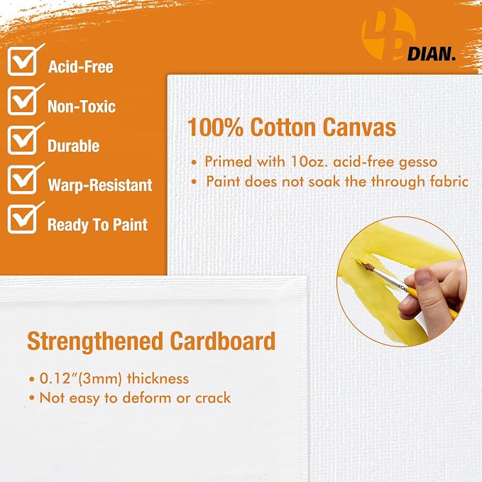 Canvas Boards for Painting 8x10 Inch, Watercolor - Image 2