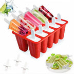 Popsicles Molds, 10 Pieces Silicone Ice Pop Molds by Unknown