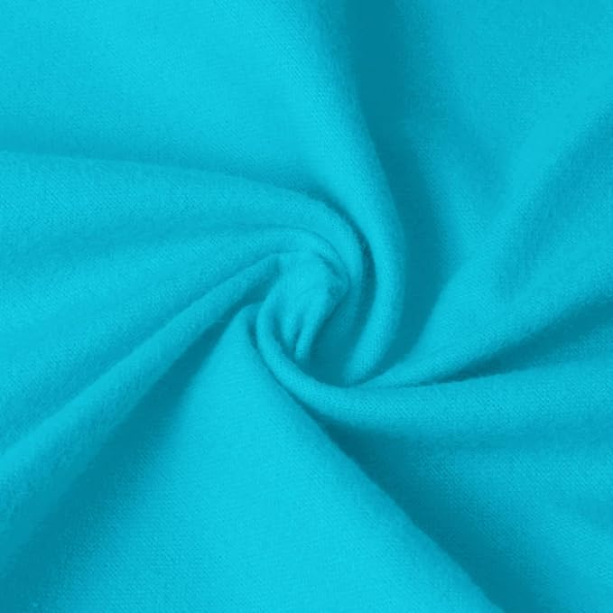 59”W Cotton Flannel Fabric, Super Soft 150GSM, Medium Weight Solid Arts & by Unknown