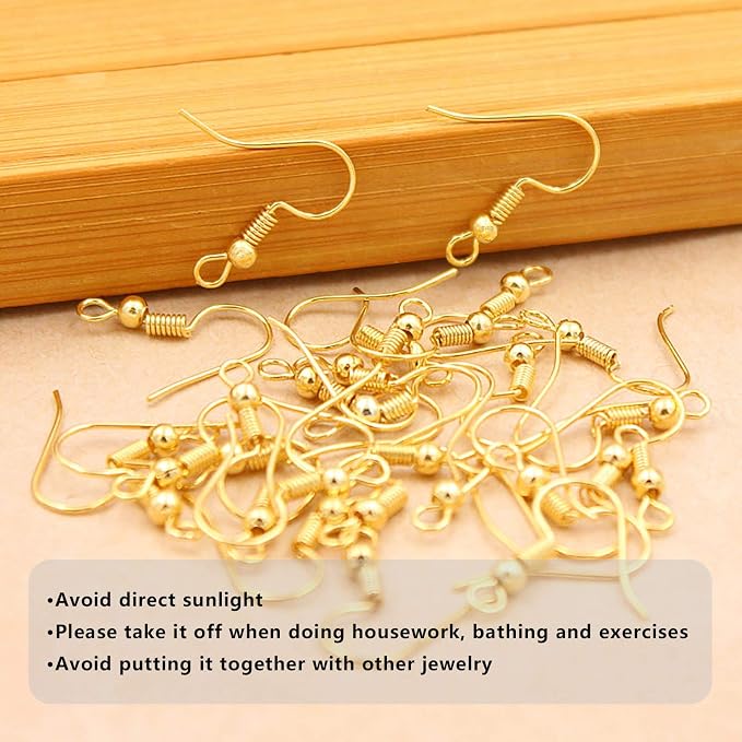 Hypoallergenic Earring Hooks 150 PCS/75 Pairs, Jump Rings, Fish Hooks - Image 7