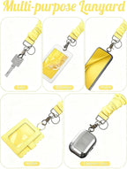 4PCS Stretchy Scrunchie Badge Lanyards - Image 3