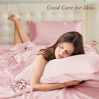 King Satin Pillowcase for Hair 2pc, Similar to Silk Pillow Cases, Easier Care - Image 2