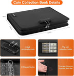Coin Collection Book with 520 Pockets Coin Holders, Coin Albums - Image 6