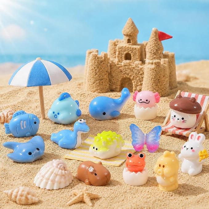 DIYDEC 68pcs Mini Resin Animal, Miniature Duck Figures to Hide Small Tiny Resin - Image 7