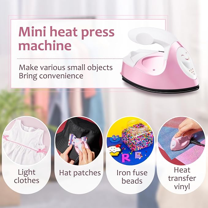 Honoson Mini Craft Iron Mini Heat Press Small Iron 3.93 x 2.36 x 2.76 in - Image 5