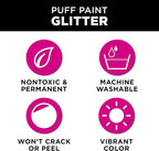 Tulip Glitter Puff Paint Pack, Permanent Multi-Surface Craft Paint - Image 3