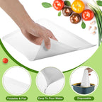 Hushee 120 Count Disposable Cutting Board Sheets 10 x 13 Inch Flexible Plastic - Image 3