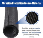 Automotive Wire Sheathing Split Wire Loom Braided Mesh Woven Cable Sleeve - Image 6