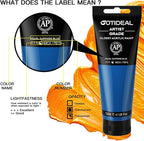 GOTIDEAL Metallic Acrylic Paint Pearl Sapphire Blue Tubes Royal Blue Acrylic - Image 2