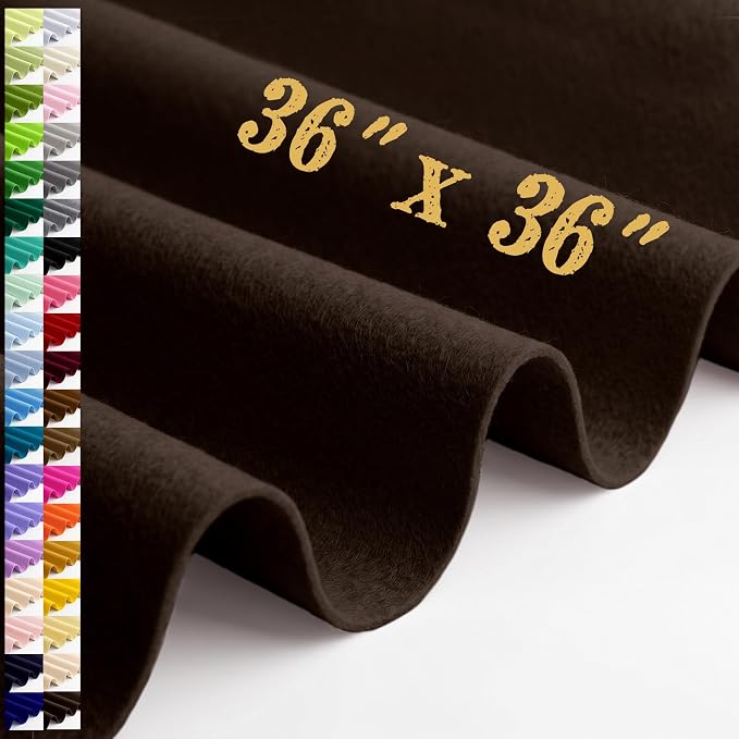 Large Felt Fabric Sheet 36 x 36 Inch, 1.6mm Thick | Soft nonwoven felt by MIGLORIA