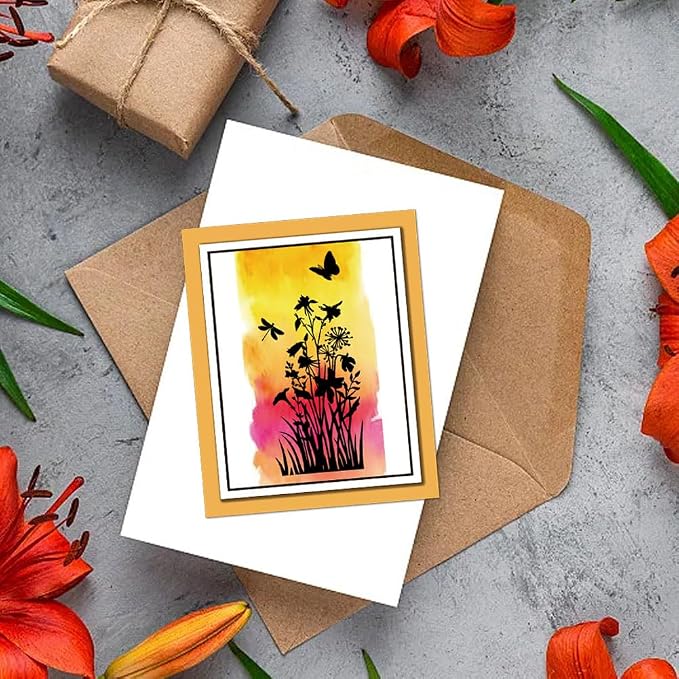 GLOBLELAND Flowers Grass Reeds Clear Stamps - Image 9