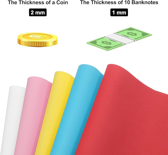 MECCANIXITY EVA Foam Sheets Grass Green 35.4 Inch x 19.7 Inch 2mm Thick Crafts - Image 7