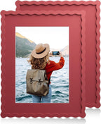 11x14 Wavy Picture Frame With Mat by Unknown