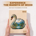 Swan Dream Puzzles Adults Gifts Wooden 90 Pieces 8.5 * 8in - Image 8