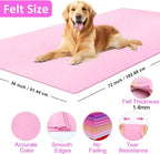 XSEINO Baby Pink Large Felt Fabric 72" X 36 ", 1.4 mm Thick Soft Felt Fabric - Image 2