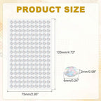 HARFINGTON 5 Sheet/800pcs Rhinestone Adhesive Stickers Self Adhesive Acrylic - Image 2