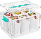 Vtopmart 24 QT Clear Plastic Craft Organizer by Vtopmart