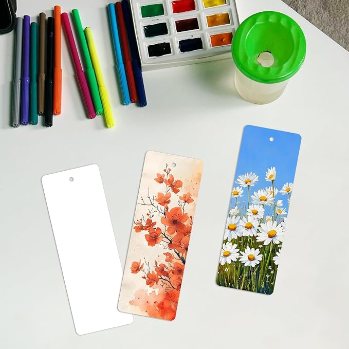 DSYIL 200 PCS Blank Bookmarks Bulks – White Paper Book Mark Blanks 350GSM - Image 7