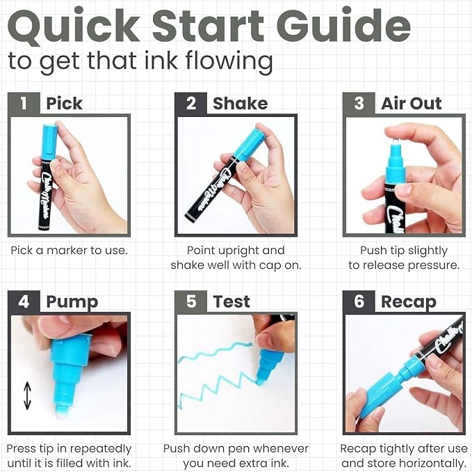 Metallic Chalk Markers Liquid Chalk Pens - Image 9