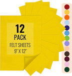 IONTACH 9" X 12" Felt Fabric Sheets 1.6mm Thick | Soft Felt by IONTACH