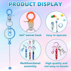 DNLEGULI 40 Pcs Beadable Keychains Bulk Kit – DIY Keychain Making Supplies - Image 3