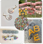 SUNNYCLUE 90G Polymer Clay Slices Ball Cabochon Mini Football Rugby Baseball - Image 5