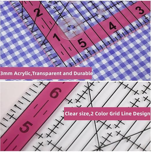 Quilting Rulers, 7 Sewing Rulers Quilting Templates - Image 5