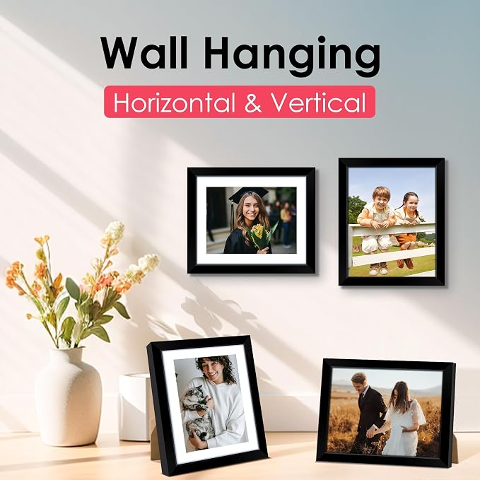 FIXSMITH 8x10 Picture Frame, Display Pictures 5x7 - Image 6