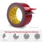 3M Double Sided Tape Heavy Duty 2" x 15.4Ft 2 Pack Grey | Waterproof High - Image 2