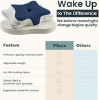 Cervical Neck Pillow for Sleeping – Cooling Memory Foam Cervical Pillow for - Image 7