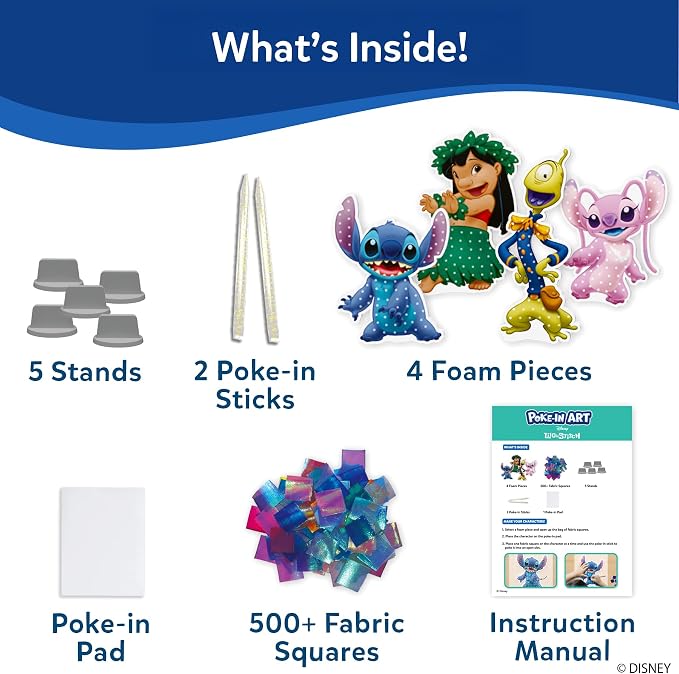 Skillmatics Poke-in Art – Lilo & Stitch, Mess-Free Fun, DIY Wood Craft Kit | - Image 3