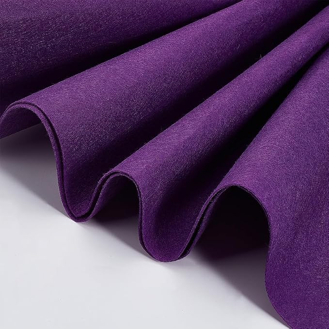 BENECREAT 10FT 15.74 Inch Wide Dark Orchid Felt Roll, 1mm Thick Fabric Sheets - Image 4