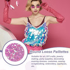 MECCANIXITY 700 Pcs Flat Round Sequins 15mm/0.6 Inch Loose Paillettes Craft - Image 4